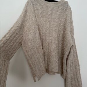Zara Cable Knit Sweater - Cream